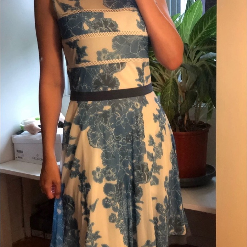 lovely vivienne tam blue and white porcelain dress